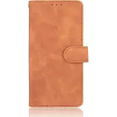 Mobigear Retro Bookcase voor Motorola Edge Plus - Cognac