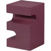 Woood Jessa Bijzettafel - Metaal - Paars/Bruin - 48x30x30