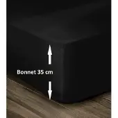 You do it Zwart Fitted Hoeslaken 180 x 200