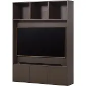 Woood Meggy Tv Opbergkast - Grenen hout - Middenbruin - 215x160x40