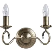 LINDBY Wandlamp Marnia, dimbaar, brons / oud-messing, Woon-/ Eetkamer, metaal, Antiek, wandlamp