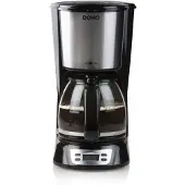 Domo DO708K Koffiezetapparaat - RVS - 1,5 l - zwart