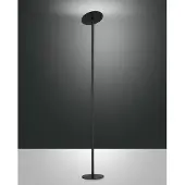FABAS LUCE Uplighter vloerlamp Regina, dimbaar, zwart, Woon-/ Eetkamer, metaal, Modern, vloerlamp