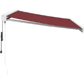 vidaXL Luifel automatisch uittrekbaar 300x250 cm bordeauxrood