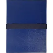 Exacompta 10x Map uitrekbare rug en klep in Balacron - 24x32 cm - Donkerblauw - 626E