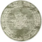 Home Collection Vloerkleed Lydia Rond - Olijfgroen ø 160 cm