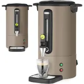 Hendi Percolator - roestvrij staal - non-drip kraan - 7L - taupe