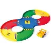 Wader Racebaan 53001 - 1,6 m speelbaan met auto en stickers