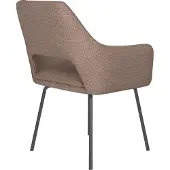 White Label Mos Eetkamerstoel Metaal Taupe