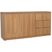 Lizzely Garden & Living Dressoir melamine lichtbruin 160cm Cassie kunstof kast