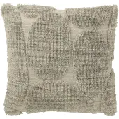 J-Line kussen Steen Motief - polyester - grijsblauw