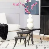 Starfurn salontafel jala black marble 50 cm set van 3