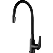 Kuchinox Keukenmengkraan met flexibele uitloop, zwart, model ELZA