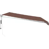vidaXL Luifel automatisch uittrekbaar 450x300 cm bruin