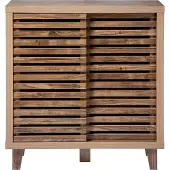 CALICOSY Dressoir met 2 schuifdeuren en open latten l80 cm liam