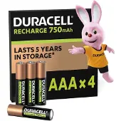 Duracell 2x Oplaadbare Batterijen Plus Aaa 4 Stuks