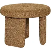Hubsch - Rocco Pouffe - Ochre - ø54xh41cm