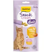 GimCat Kattensnack Cream Duo Kip & Pompoen 6 X 15 Gr