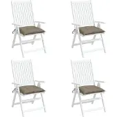 vidaXL Palletkussens 4 st 50x50x7 cm oxford stof taupe