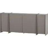 Woood Brock Dressoir 200 CM - Essen Fineer - Warmgrijs - 85x200x44