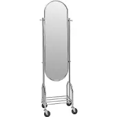 House Doctor Image staande spiegel Zilverkleurige afwerking, 53,5x35,5x179,5 cm