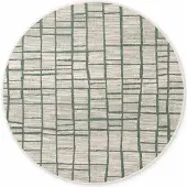 Ted Baker haringey rond buitenkleed groen wit- 200 cm rond