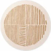 Ted Baker haringey rond buitenkleed jute wit- 160 cm rond