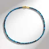 Cavill Chrysocolla verguld zilveren ketting 24.219ct