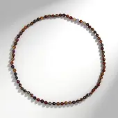 Cavill - Halsketting met Jaspisstenen 246 ct - 70 cm - Ronde 8 mm Natuurlijke Stenen - Bali Sieraden - Aardetinten Kralen Ketting Dames Elegant