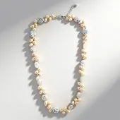 Cavill - Zilveren Halsketting 925 Sterling Zilver - Keshi Parels en Witte Zoetwaterparels - Verstelbare Elegante Parelketting Dames Luxe
