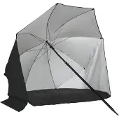 VirtuFit Strandparasol - Windscherm - Strandtent - 160 cm - Zwart