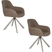 AnLi Style Chair Toye Brown - set van 2