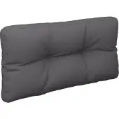 vidaXL Palletkussen 80x40x12 cm stof antracietkleurig