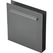 LUCANDE Sokkellamp buiten Joril, alu / grijs / zink, Aluminium, Modern, LED buitenlamp