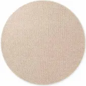 Elle Decoration Lyon rond wollen vloerkleed Beans Naturel/Beige - Rond 160 Ø - (M)