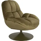 White Label Beefy Fauteuil Draaibaar Groen