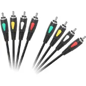 Cabletech Eco-Line - RCA Verbindingskabel - 4RCA naar 4RCA - 3m