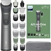 Philips Series 7000 Multigroom - Baardtrimmer - 17 in 1 - Neushaartrimmer - Precisietrimmer - Lichaamstrimmer - Wenkbrauwtrimmer - Face&Hair&Body - Scheersensor - Opbergzakje - Staal - MG7951/15