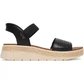 SKECHERS Slip-ins: Bobs Sun Ray Sandalen Zwart | Maat: 38