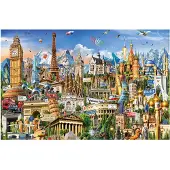 Educa - Puzzel - Europa symbolen - 1000 stukjes - miniatuur puzzel - Legpuzzel