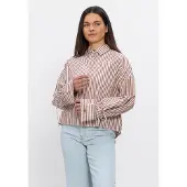 Beaumont Dames Blouses Bel Blouse - Bruin - Maat 44