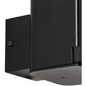 LINDBY Wandlamp buiten Teyon, dimbaar, zwart, Aluminium, Modern, Wandlamp buiten