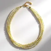 Cavill - Zilveren Halsketting 925 Sterling Zilver Verguld - 114 838 ct Welo Opalen Fancy Kraal - Verstelbare Luxe Ethiopische Opalen Sieraad