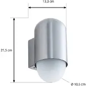 LINDBY Buitenverlichting , Pilva, dimbare, Metallic, Balkon, Aluminium, Modern