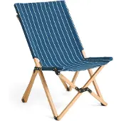 HAY Outdoor Market Folding Chair With Beige Stripe - Ligstoelen en ligbedden Beuken Blue - AE974-E865