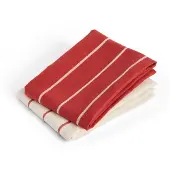 HAY Outdoor Market keukendoek Beige-rood, 2-pack