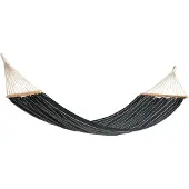 HAY Outdoor Market Hammock With Beige Stripe - Hangmatten Beuken Black - AE978-E864