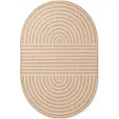 Ted Baker Vloerkleed Woodfield Ovaal - Jute/Wit Title