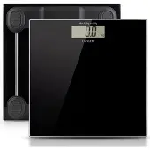 Haeger Personenweegschaal - Inclusief Batterijen - Digitaal - Tot 180 kg - Weegschaal - Zwart