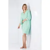 Hajo Badstof turquoise dames zomerbadjas | Maat 48/50